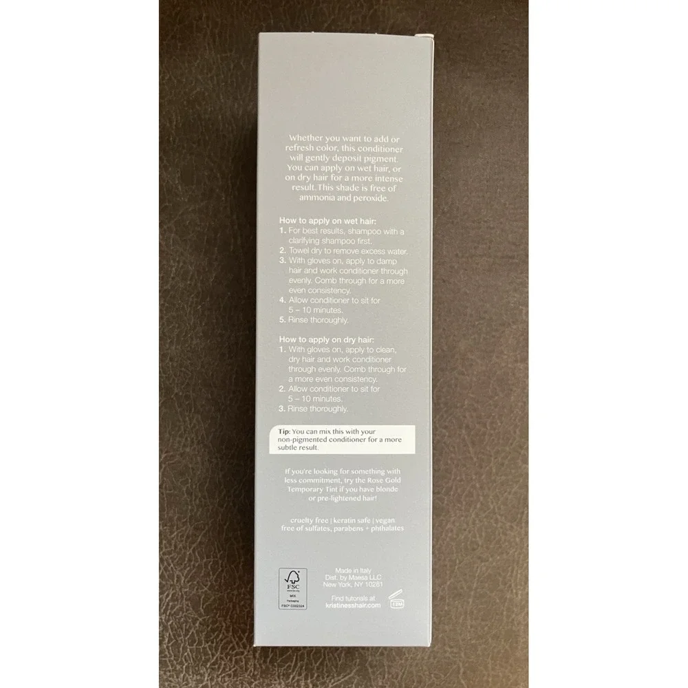 Kristin Ess Color Depositing Conditioner 6.7 Oz‎ SILVER Lining For All Hair NIB